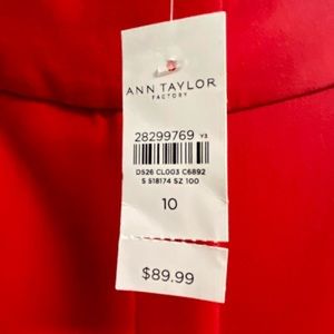 Ann Taylor Factory ‘The Straight’ pants size 10 curvy NWT